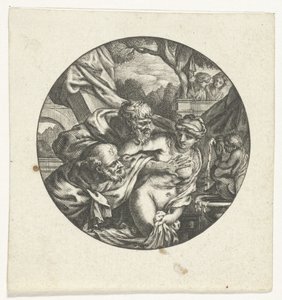Boîtier de montre avec Suzanne et les vieillards Dessins d