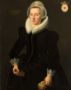 Portrait de Grietje Adriaensdr Grootes (1588-1624) - Jacques Waben (attributed to)