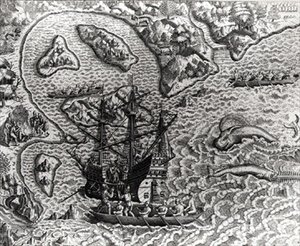 Johannes Staden arrive sur une île inconnue pour découvrir que les Portugais y sont déjà, d