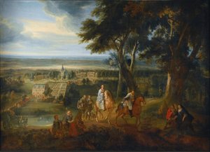Rodolphe de Habsbourg remettant son cheval à un prêtre délivrant le viatique, vers 1613-86
