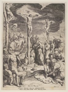 Le Christ en croix entre deux voleurs - Jacques de Gheyn II