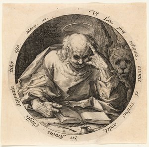 Saint Marc, deuxième planche des Quatre évangélistes - Jacques de Gheyn II