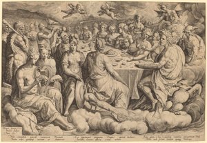 Banquet des dieux au mariage de Pélée et Thétis - Jacques de Gheyn II, after Crispen van den Broecke