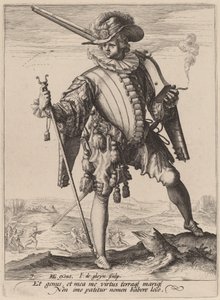 Soldat avec Arquebuse - Jacques de Gheyn II after Hendrik Goltzius