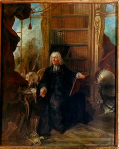 Abbé Jean Antoine Nollet, physicien français dans son cabinet de la Muette