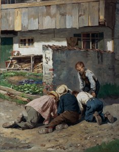 Garçons jouant - Jahn Ekenaes