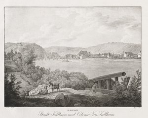 Bavière, ville de Kellheim et colonie de Neu-Kellheim