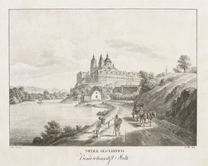Nieder-österreich, Abbaye bénédictine de Melk, 1819 - Jakob Alt