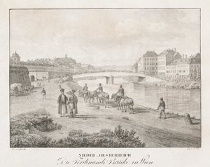 Basse-Autriche, Le pont Ferdinand à Vienne - Jakob Alt