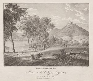 Basse-Autriche, Ruines du château Aggenstein - Jakob Alt