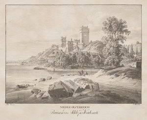 Basse-Autriche, Ruines du château Weidenech - Jakob Alt