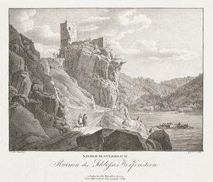 Basse-Autriche, ruines du château de Werfenstein - Jakob Alt