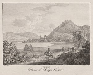 Hongrie, Ruines du château de Vicegrad - Jakob Alt