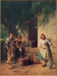 Fille à la fontaine - Jakob Becker