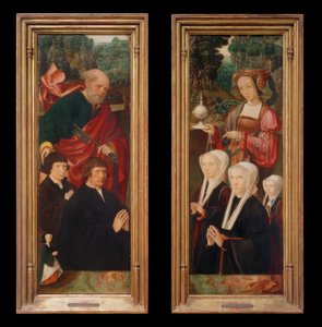 Figures de donateurs avec saint Pierre tenant une clé - Jakob Cornelisz