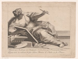 Personnification de la peinture - Jakob Gottlieb Thelott