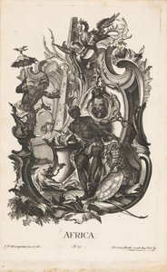 Rocaille avec la personnification du continent africain (Les quatre continents)