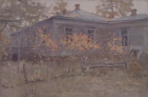 Maison de campagne en automne, 1902 - Jakov Jakovlevich Kalinichenko