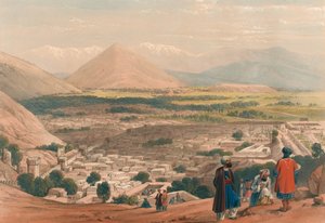 Le Balla Hissar et la ville de Kaboul, depuis la partie supérieure de la citadelle - James (after) Atkinson