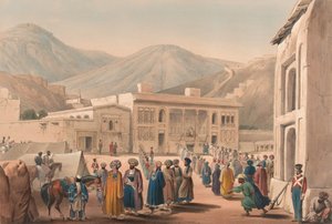 Le Durbar-Khaneh de Shah Shoojah-ool-Moolk, à Kaboul, c.1840