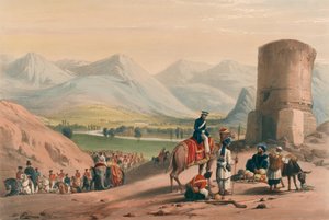 La vallée de Maidan, vers 1839 (lithographie, teintée) - James (after) Atkinson