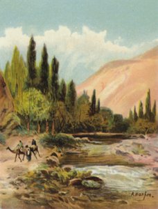 La rivière Barada (Pharpar), près de Damas