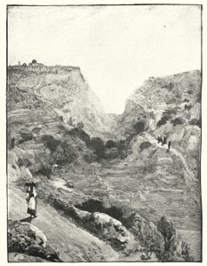 La vallée du Roi, Jérusalem (lithographie) - James (after) Clark