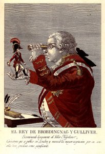 Le roi de Brobdingnag et Gulliver - James (after) Gillray