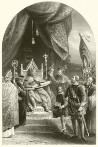 Le roi Jean scellant la Magna Carta (gravure) - James (after) Lonsdale