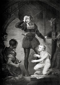 Le Roi Jean. Acte IV, scène I : Hubert avec Arthur dans la prison - James (after) Northcote