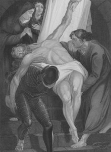 La Mise au Tombeau du Christ, Saint Luc 23, Versets 50-56 (gravure) - James (after) Northcote