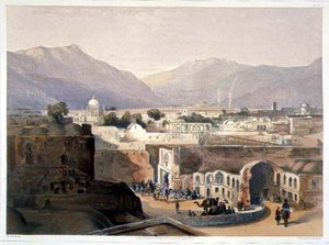 Intérieur de la ville de Kandahar depuis la maison du Sirdar 