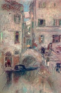 Un canal secondaire, Venise, 19e siècle, 1904 - James Abbott McNeill Whistler