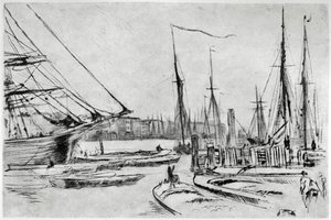 Un croquis de Billingsgate, 19e siècle