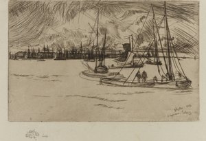 Amsterdam, depuis le Tolhuis, 1863