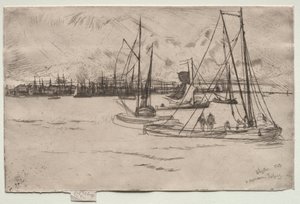 Amsterdam depuis le Tolhuis, 1863 - James Abbott McNeill Whistler