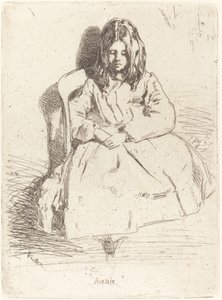 Annie assise, 1858