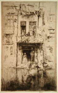 Balcon, Amsterdam - James Abbott McNeill Whistler