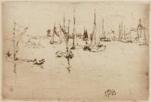 Barges, Dordrecht, 1884 - James Abbott McNeill Whistler