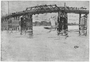 Pont de Battersea, Londres, 19e siècle, 1904
