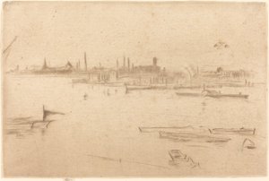 Battersea : Aube, 1875 - James Abbott McNeill Whistler