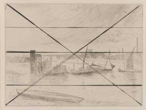 Aube à Battersea, Cadogan Pier, 1861 - James Abbott McNeill Whistler