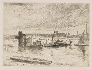Aube à Battersea, Cadogan Pier, 1863