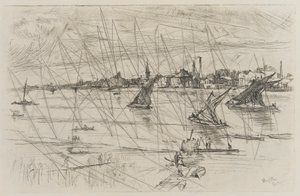 Battersea Reach, 1863 - James Abbott McNeill Whistler
