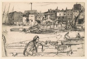 Quai du Lion Noir - James Abbott McNeill Whistler