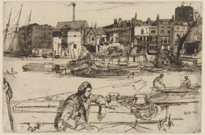 Black Lion Wharf - James Abbott McNeill Whistler