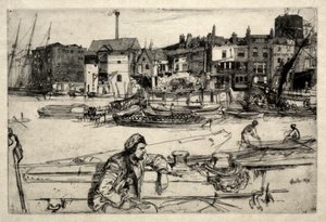 Black Lion Wharf, 1859 - James Abbott McNeill Whistler