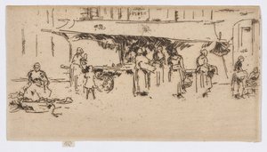 Stand, place du marché, Loches - James Abbott McNeill Whistler