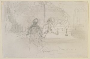 Brasserie à Mayence, 1858 - James Abbott McNeill Whistler