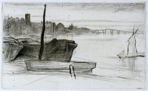 Pont et église de Chelsea - James Abbott McNeill Whistler